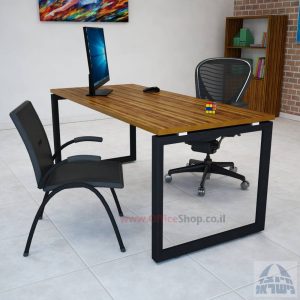 Diamond: שולחן כתיבה משרדי מפואר רגל שחורה