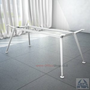רגל מתכת לשולחן ישיבות דגם SPIDER בצבע לבן