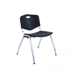 כסא אורח פלסטיק עם שלד כסוף – דגם ויק