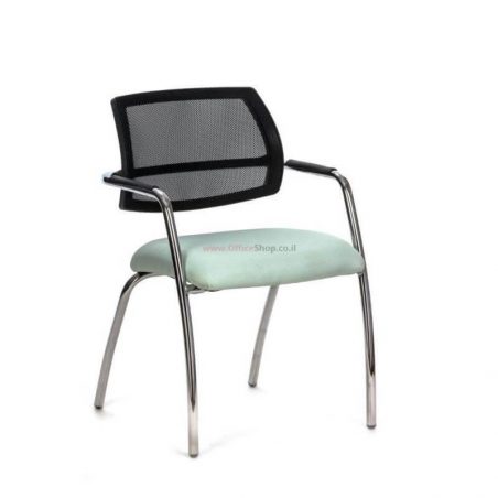 כסא אורח דגם OR – כסא עם גב רשת ומושב מרופד