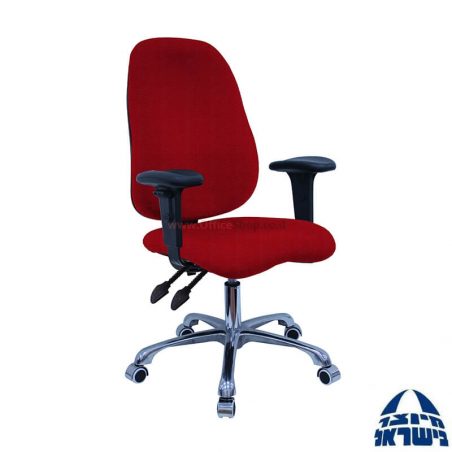 כסא מזכירה דגם GAL + מושב ארגונומי כולל ידיות סהר