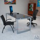 שולחן כתיבה זכוכית - Diamond Glass