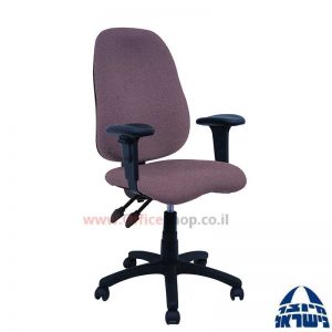 כסא מזכירה דגם Romi + מושב ארגונומי כולל ידיות מתכווננות