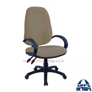 כסא מזכירה משרדי דגם Romi כולל ידיות סהר