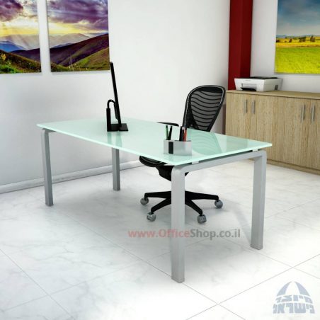 שולחן כתיבה זכוכית מחוסמת דגם  Moro Glass