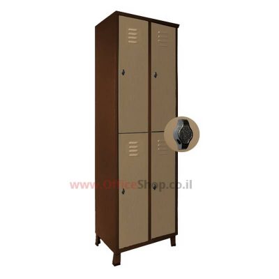 ארון מלתחה מתכת 4 תאים 195X60X45 ס”מ 2X2 ארון מלתחה מתכת 4 תאים 195X60X45 ס”מ 2X2