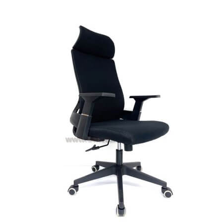 כסא מנהלים דגם JAZ בריפוד בד שחור