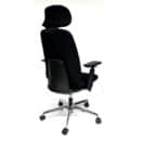 כסא מנהלים יוקרתי דגם Dilen גבוה בריפוד בד שחור - באספקה מיידית