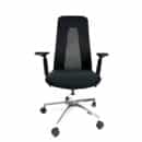 כסא מנהלים יוקרתי דגם Dilen נמןך בריפוד בד שחור ורשת - באספקה מיידית