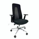 כסא מנהלים יוקרתי דגם Dilen נמןך בריפוד בד שחור ורשת - באספקה מיידית