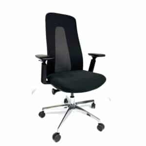 כסא מנהלים יוקרתי דגם Dilen נמןך בריפוד בד שחור ורשת - באספקה מיידית